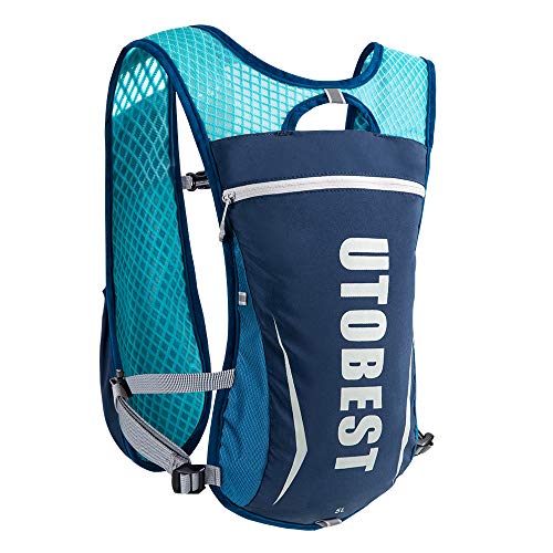 UTOBEST Mochila Hidratacion Trail Running 5L Ligera Chaleco Hidratacion Running Hombre Mujer para Correr Ciclismo