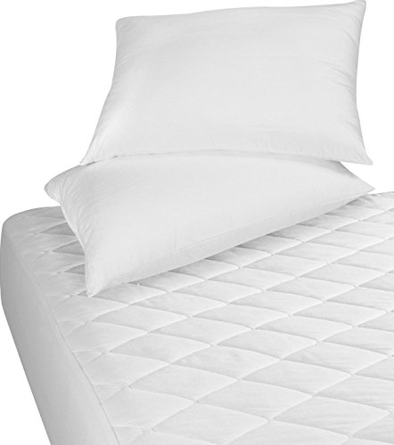 Utopia Bedding - Protector de colchón Acolchado - Microfibra - Transpirable - Funda para colchon estira hasta 30 cm de profundidad - 90 x 200 cm, Cama 90