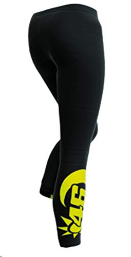 Valentino Rossi Sol e Luna, Leggins Mujer, Negro, S