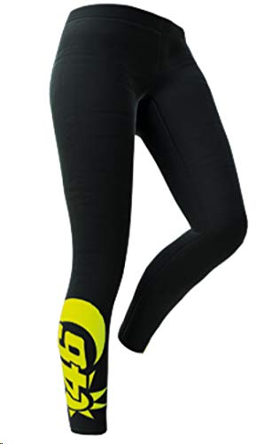 Valentino Rossi Sol e Luna, Leggins Mujer, Negro, S