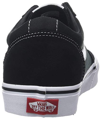 Vans Ward Canvas, Zapatillas Hombre, Negro ((Suede/Canvas) Black/White C4R), 40.5 EU