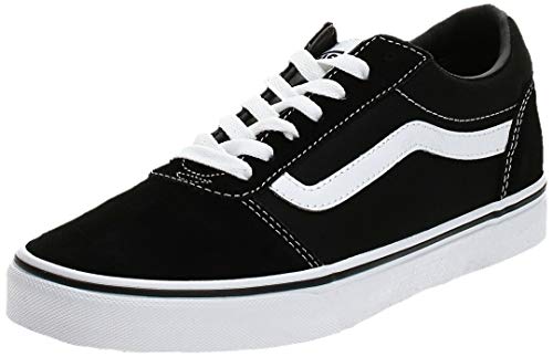 Vans Ward Canvas, Zapatillas Hombre, Negro ((Suede/Canvas) Black/White C4R), 40.5 EU