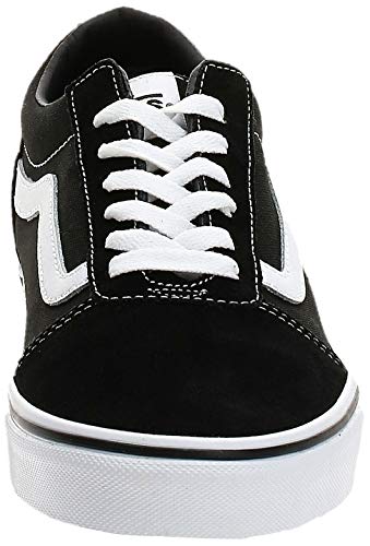 Vans Ward Canvas, Zapatillas Hombre, Negro ((Suede/Canvas) Black/White C4R), 44 EU