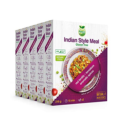 Veggie&Nature - Mezcla vegana sin gluten al estilo indio (5 x 216 g)