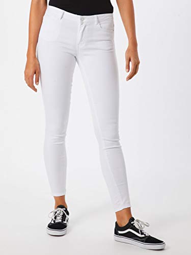 Vero Moda Vmjulia Flex It Mr Slim Jegging Color Jeans, Blanco Brillante, XS(32) para Mujer