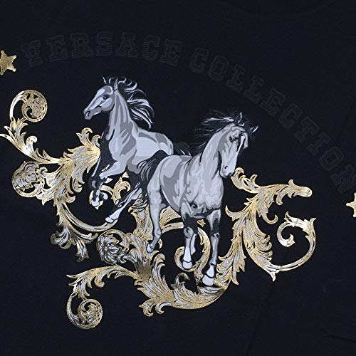 Versace Collection Camiseta sin Estampado de Carro Black Extra Extra Large