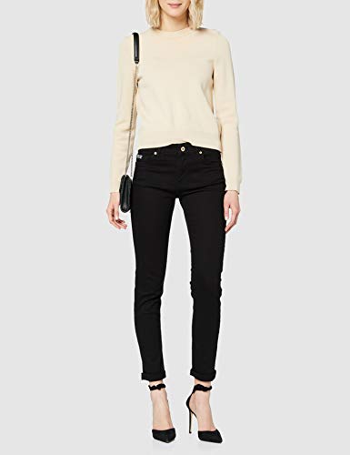 VERSACE JEANS COUTURE Lady Trouser Vaqueros Skinny, Negro (Negro 899), 44 (Talla del Fabricante: 34) para Mujer