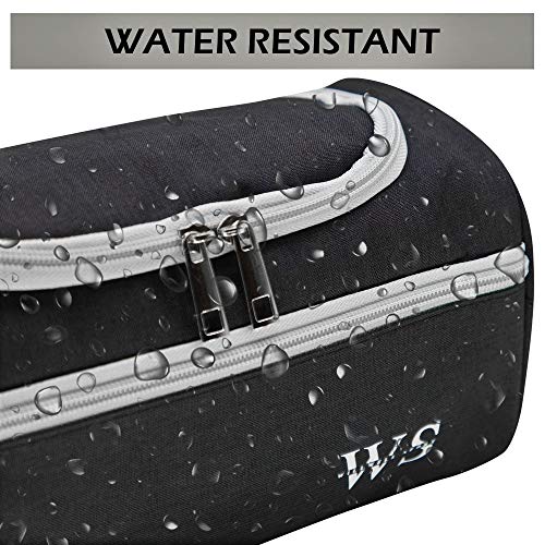 Viajes Lavado de Bolsa Neceser Colgante Gancho Dopp Kit Salud Bolsa Organizador Viajes para baño Ducha Aseo Unisex Accesorios de Afeitar (Negro)