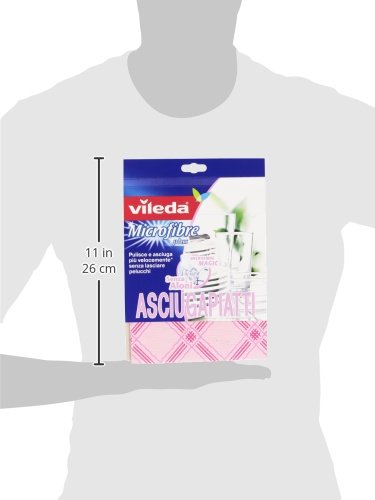 Vileda – Microfibre Plus asciugapiatti 55 x 40 cm – 2 Paños