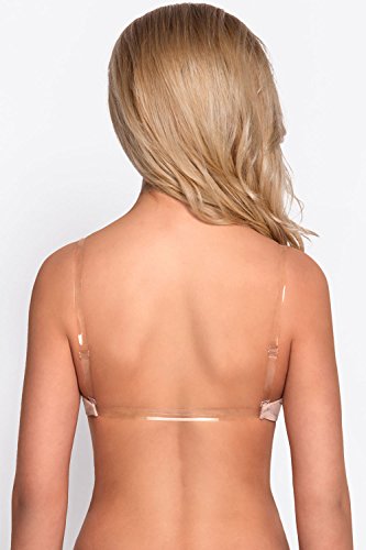 Vivisence Eve 1012 Sujetador Push-Up con Tirantes Y Espalda De Silicona para Mujeres Liso con Aros - Hecho En La UE, Beige,85B