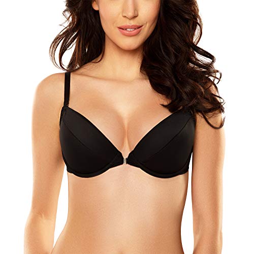 Vivisence Sujetador Push-Up Multiuso, Espalda Al Aire 1040, Negro,95C