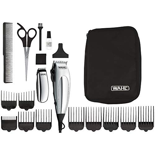 Wahl 79305-1316 HomePro Vogue Deluxe - Cortapelos con accesprios, con cable, battery-powered, plateado