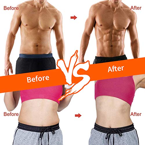 WARDBES Electroestimulador Muscular Abdominales, Aparatos para Hacer Ejercicio casa,Abdominales electroestimulacion,USB Recargable EMS Estimulador,Gym en casa,Tóner Muscular Cinturones,Pantalla LCD