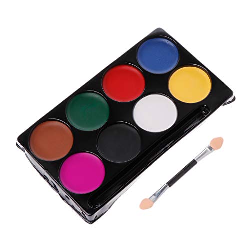 WE-WHLL 8 Colores Body Face Paint Kit Art Maquillaje Pintura Pigmento Fancy Dress Up Party