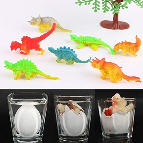 Wenosda Dino Dinosaur Dragon Eggs Hatching Growing Toy Paquete de Gran tamaño de 6 Piezas, Crack de Color