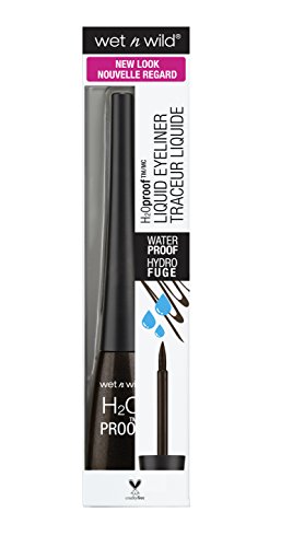 Wet n Wild Black Brown H2O Proof Felt Tip Liquid Eyeliner Delineador Ojos - 1 unidad