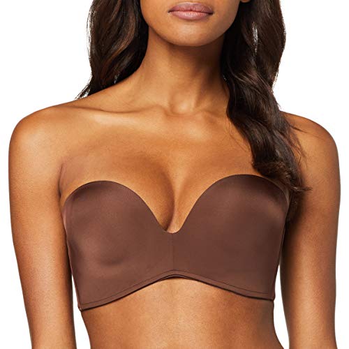 Wonderbra Ultimate Strapless Sujetador sin Tirantes, Marrón (Brun Mocha 0Bp), 90C para Mujer