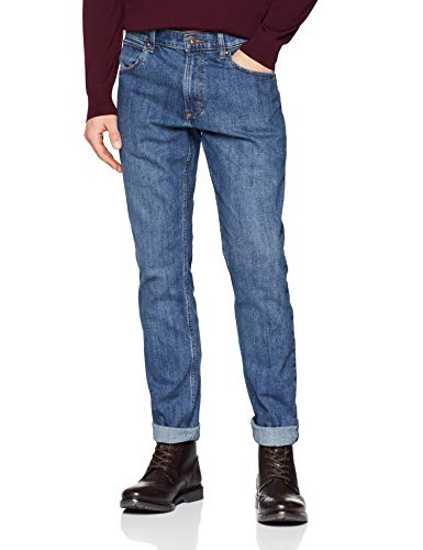 Wrangler Authentic Regular Pantalones, Azul (Blue Mid Stone 14V), 38W / 32L para Hombre