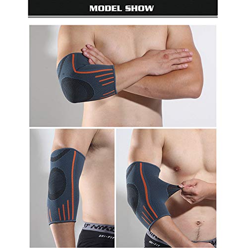 WY-Elbow Coderas para tendinitis (1 par) - Mangas de Apoyo para el Brazo para la tendinitis, Artritis, Bursitis, Soporte para el Codo de tenista, Tratamiento para Ejercicios, Alivio del Dolor,S