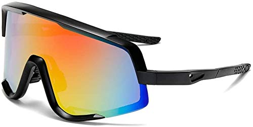 WZXCAP Polarizada Gafas de Deporte, Pantalla Grande Gafas de Sol con protección UV, Que Puede ser Utilizado for Actividades al Aire Libre como el Ciclismo, Correr, Subir, Pesca, Campo de 15.4X7.5X7cm