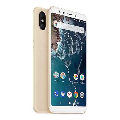 Xiaomi Mi A2 EU - Smartphone de 5.99" (Qualcomm Snapdragon, RAM de 6 GB, memoria de 128 GB, cámara dual de 12+20 MP, Android) color oro [versión española]