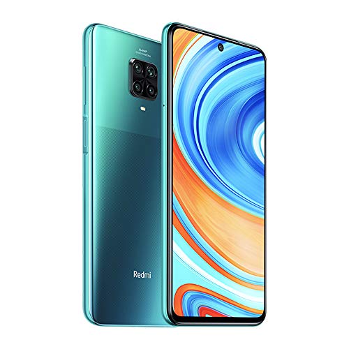 Xiaomi Redmi Note 9 Pro Smartphone, 6GB RAM 128GB ROM, Pantalla de Puntos de 6.67", Procesador Qualcomm Snapdragon 720G, Cámara Cuádruple AI (64MP + 8MP + 5MP + 2MP) Versión Global (Verde)