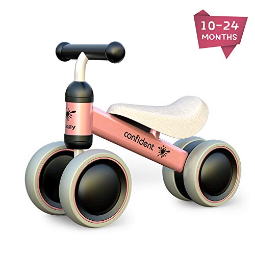 XIAPIA Bicicleta sin Pedales para Niños, Bicicleta Bebe 1 Año Bicicleta Equilibrio 1 Año Bicicleta Infantil sin Pedales de Forma Animal Lindo de Regalo Favorito del Niño (Rosa)