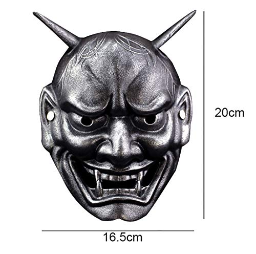 Xieke127-x Una máscara de edición creativa como una máscara del colector fantasma media cara divertida COS cola de resina artesanal de Halloween máscara de media cara máscara de la mascarada del parti