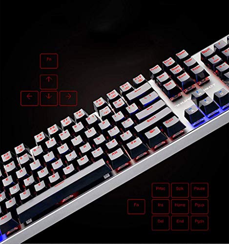 XIUYU Llaves de aleación de Aluminio Teclado mecánico Resistente al Agua Luz de Fondo del Teclado con Teclas de Juego Interruptor Brown Anti-ghosting