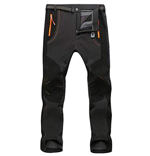 YiLianDa Pantalones de Trekking Softshell Pantalones Impermeables Resistente Pantalones de Escalada