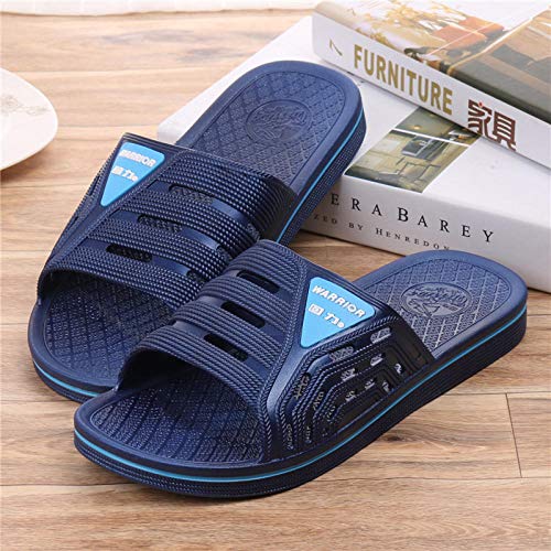 ypyrhh Zapatos para la Ducha y la Playa,Inicio Playa Zapatos de Masaje Transpirables Antideslizantes,Zapatillas al Aire Libre-A Azul Oscuro_41,Chanclas Slim Glamour