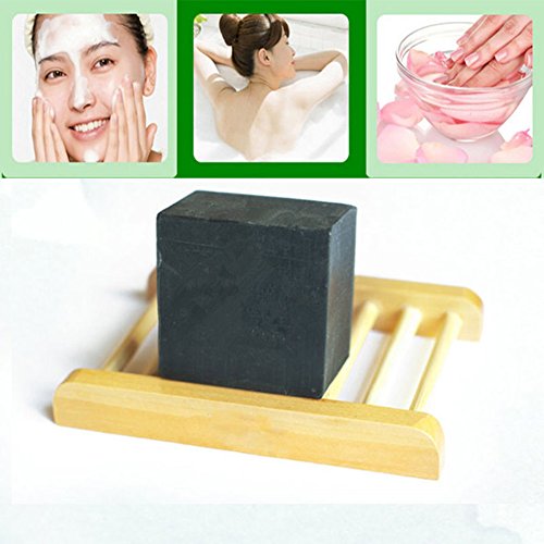 YSoutstripdu Jabón, 100g de bambú Blackhead Remover Anti-acné Limpieza blanqueamiento de la Piel aclaramiento