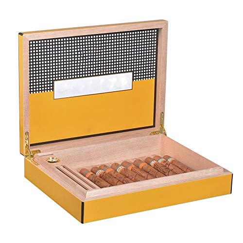 YUIOP Humidor de Cedro, Caja for Travel Club Gabinete Accesorios de Fumar Portátil Humidor de Piezas