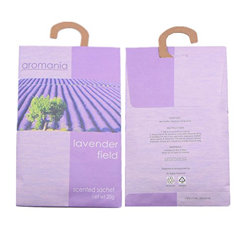 YUMSUM Bolsitas perfumadas Bolsas Fragantes para cajones Armarios Armario Baño Baños, 25gX8 Pack (Lavanda)