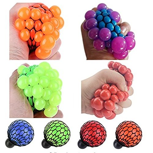 yunshuo UVA Stress Relief Squeeze bola mano muñeca juguete estrés pelota antiestrés bola 4PCS