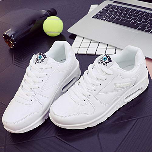 Zapatillas de Deporte Senderismo de Mujer y Chica,Sonnena Zapatillas de Atletismo Moda Zapatos Casuals Zapatos para Caminar al Aire Libre Flats Lace Up Ladies Shoes