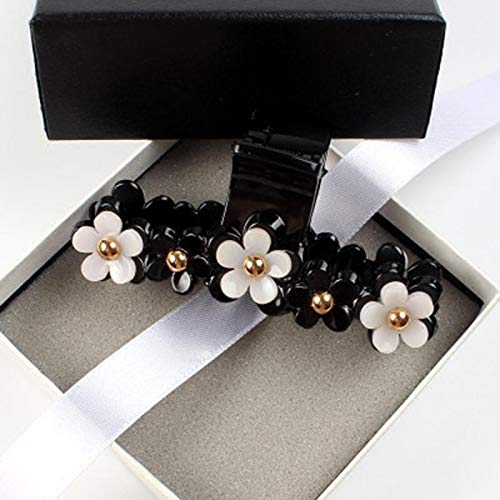 Zidao Horquilla De La Mujer, Plástico Clips Flor del Plátano por Las Mujeres Torsión Titular Cola Caballo Elegante Pelo Garra Accesorios Broches Muchacha,A