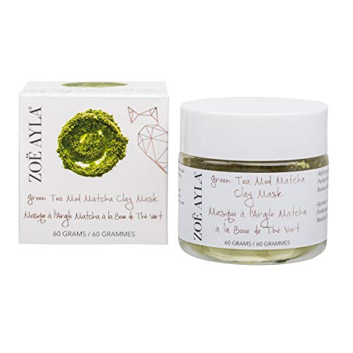 Zoë Ayla Polvo de Máscara de Arcilla de Matcha de Barro de Té Verde 60 gr