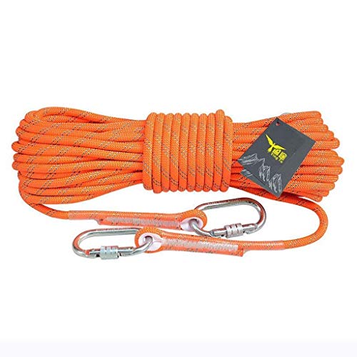 ZSM Inicio Cuerda de Escape de Emergencia Cuerda con núcleo de Acero de Gran Altura residenciales y comerciales Fuego Prevention Lifeline Camping Cuerda Diámetro 10 mm / 4 mm Cuerda de Escalada YMIK