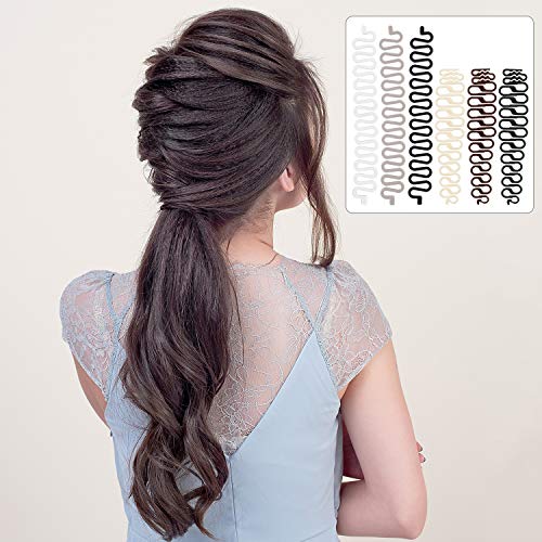 12 Piezas de Herramienta de Trenzado para El Cabello Clip de Peinado del Cabello Stick Fishbone Diy Kit de Herramienta de Peinado del Cabello Herramienta de Trenzado Accesorios para El Cabello