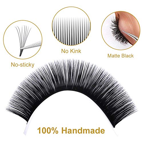 15-20mm Extensiones de Pestañas Volumen Ruso 2D 3D 5D 8D 10D -0.07 C curl- Pestañas Postizas Individuales Extra Largas Volume Lash Extensionde GEMERRY (0.07-c curl-mix 15-20mm)