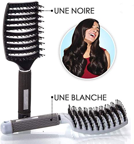 (2 piezas) El mejor peine para cabello largo, cabello fino, cabello rizado o liso, cabello rizado y ondulado