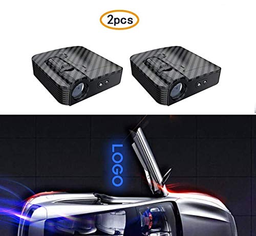 2 Piezas Placa Puerta Abierta del Coche Puerta De La Luz LED Recepción Luz, No Hay Magnética del Sensor De Infrarrojos Lámpara Auto Inteligente De Iluminación Fantasma Puerta Ligera,for Mitsubishi