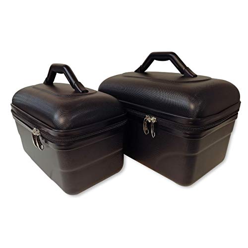 2 Vanity Case - Neceser de Aseo- neceser de viaje - Estuche de Belleza - Policarbonato Flexible Ultra Light