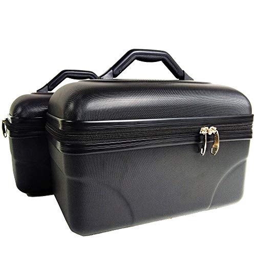 2 Vanity Case - Neceser de Aseo- neceser de viaje - Estuche de Belleza - Policarbonato Flexible Ultra Light