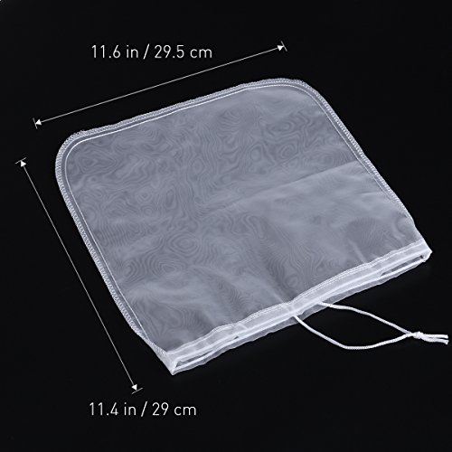 200μm Nut milk bag,OUNONA bolsa para hacer leches vegetales,bolsa para hacer queso, zumos vegetales, arroz, semillas.etc,100% Nylon Perfecto como colador