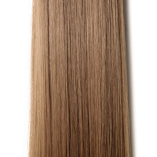 21"(53cm) SEGO Coleta Postiza Lisa con Pinza Pelo Sintético Se Ve Natural [Castaño Claro] Extensiones de Cabello Clip Cola Larga Ponytail Extension (140g)