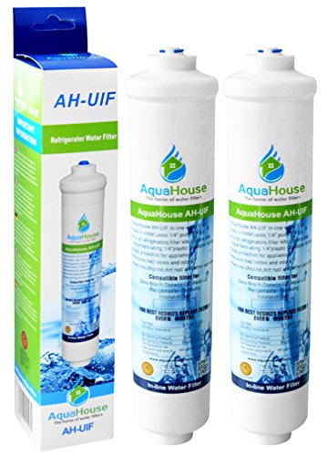 2x AquaHouse AH-UIF Filtro universal de agua para nevera compatible con Samsung LG Daewoo Rangemaster Beko Haier etc Nevera Congelador