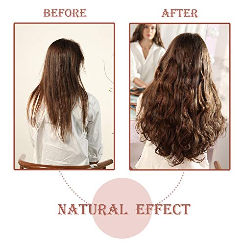 30cm（2g*20pcs） Silk-co Extensiones Adhesivas de Cabello Humano Sin Clip #Marrón Oscuro Pelo Natural Ondulado Tape in Hair Extension 100% Remy Natural