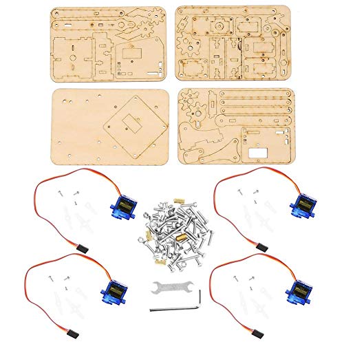 4 DOF Madera Madera Robótica Brazo Madera Robótica Mecánica Brazo sg90 Servo para Arduino Raspberry Pi